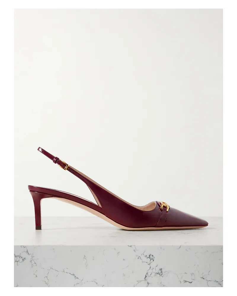 Tom Ford Slingback-pumps aus Lackleder mit Verzierung Rot