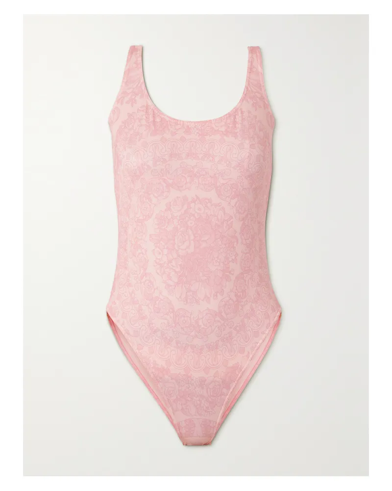Versace Vita Bedruckter Badeanzug - Pink Pink
