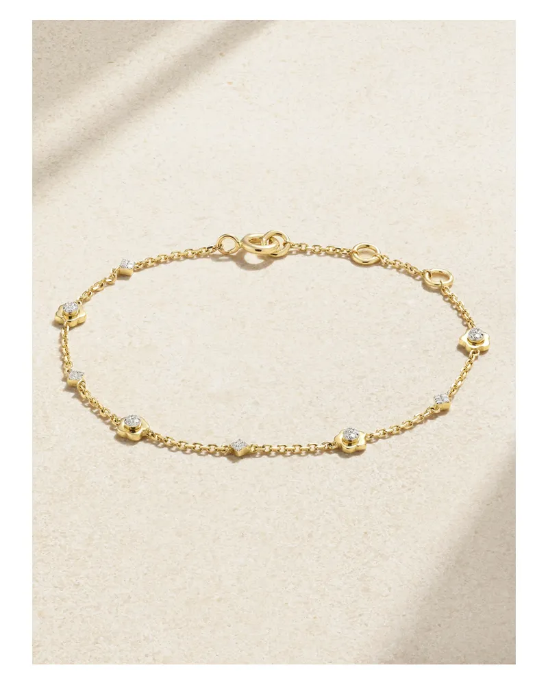 Stone & Strand Crosby Armband Aus 14 Karat Gold Mit Diamanten Gold