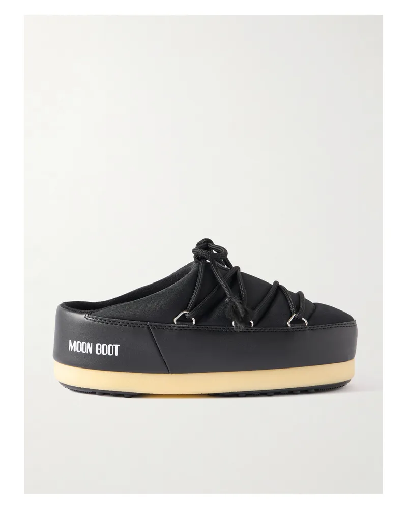 Moon Boot Evx Slip-ons Aus Shell - Schwarz Schwarz