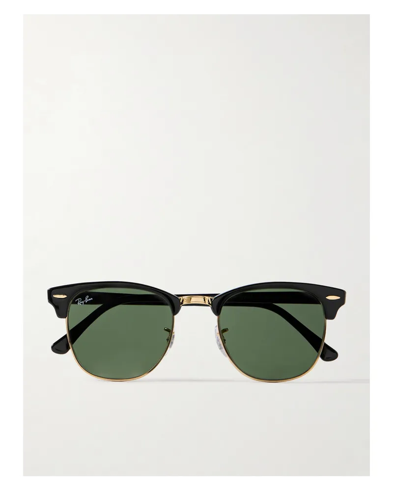 Ray Ban Clubmaster Sonnenbrille Gold