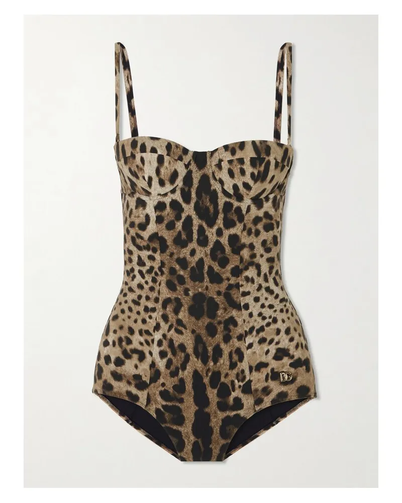 Dolce & Gabbana Badeanzug Mit Leopardenprint, Cut-out Und Bügel-cups - Animal-Print Animal-print