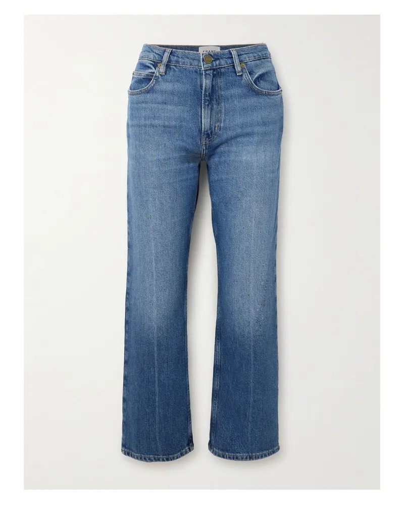 Frame Denim The '70s Crop Hoch Sitzende Bootcut-jeans - Blau Blau