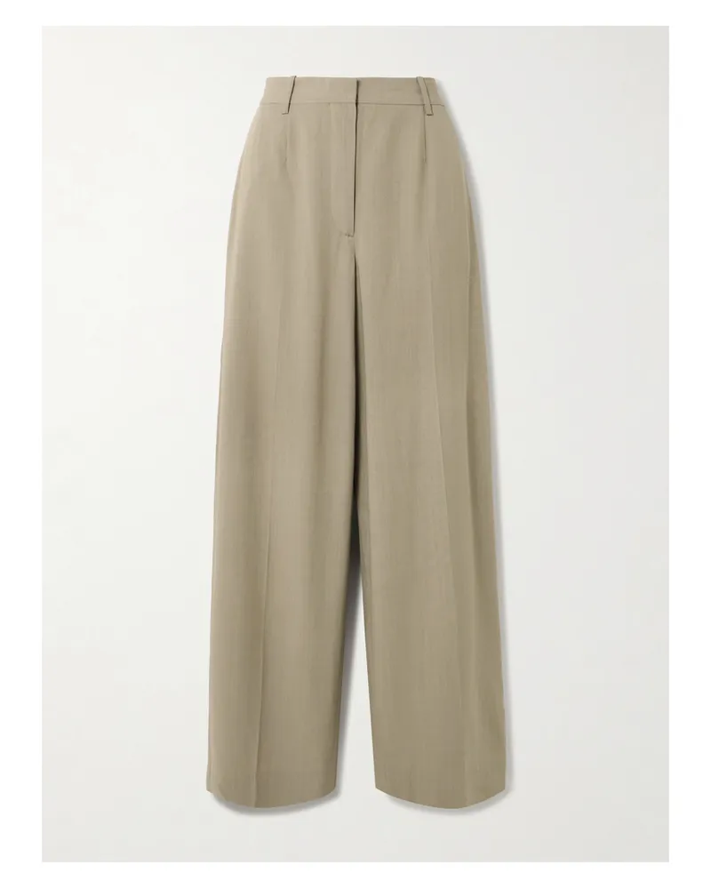 Totême Hose Mit Weitem Bein Aus Webstoff - Braun Braun