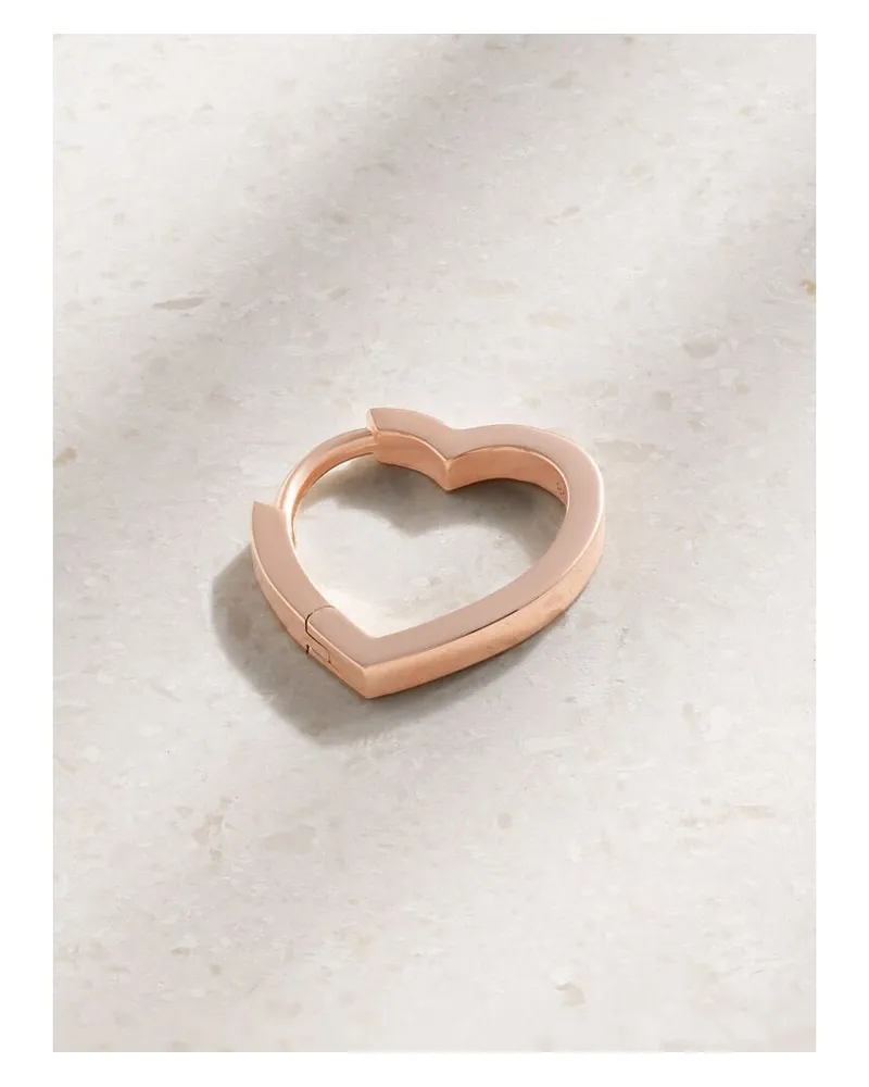 Repossi Antifer Heart Kleiner Einzelner Ohrring Aus 18 Karat Roségold Gold