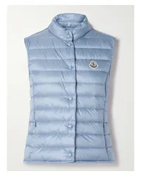 Moncler Liane Daunenweste aus Gestepptem Shell Blau