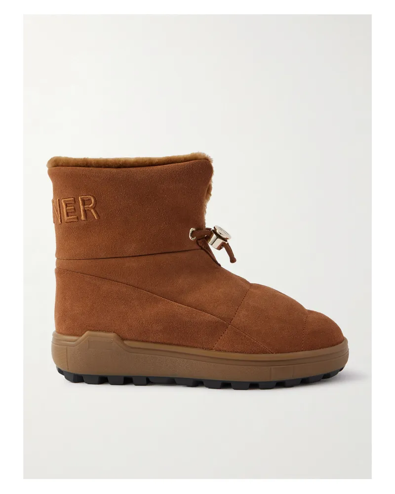 Bogner Chamonix Stiefel Aus Veloursleder Mit Shearling-futter - Braun Braun