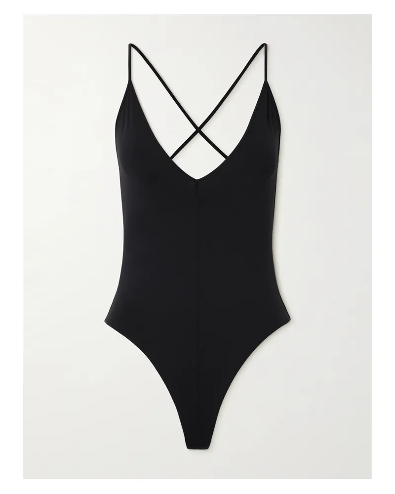 WARDROBE.NYC String-body Aus Stretch-jersey - Schwarz Schwarz