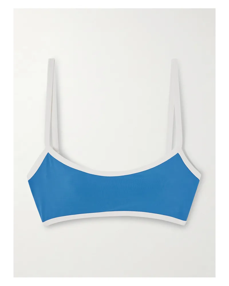 Marysia Ligne Zweifarbiges Bikini-oberteil - Blau Blau