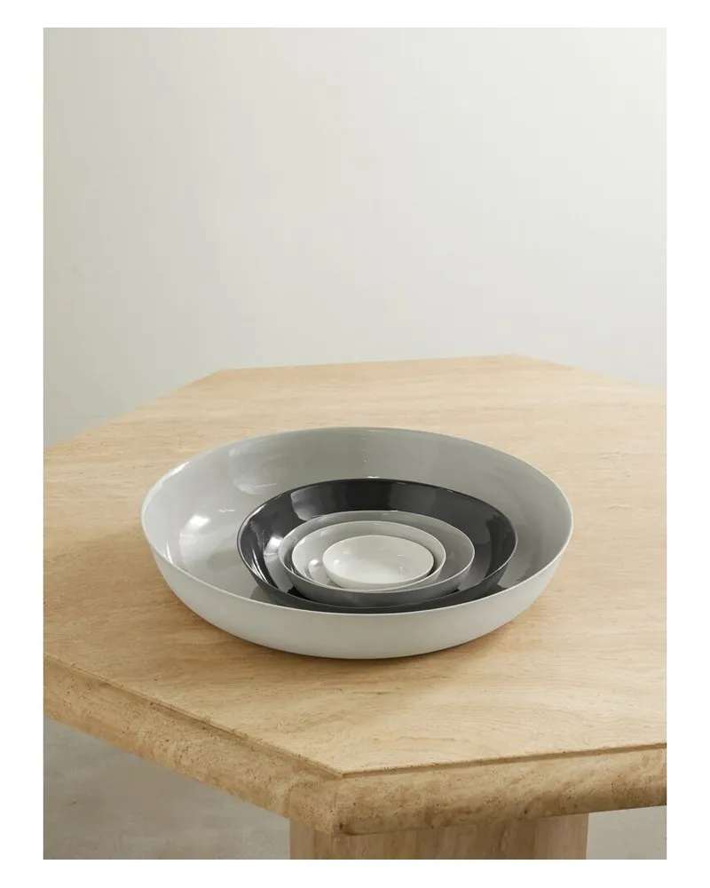 Mud Australia Net Sustain Pebble Set Aus Fünf Salatschalen Aus Porzellan - Neutral Neutral