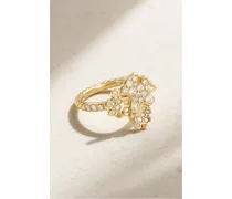 David Yurman Fine Petals Ring aus 18 Karat  mit Diamanten Gold
