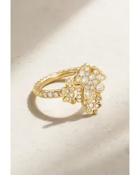 David Yurman Fine Petals Ring aus 18 Karat  mit Diamanten Gold