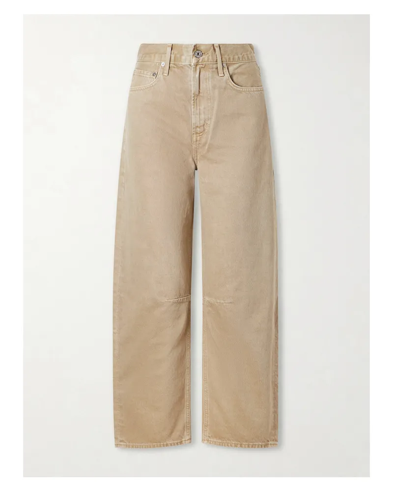 Citizens of humanity Miro Mid-rise Barrel-leg Jeans - Neutrals Neutrals
