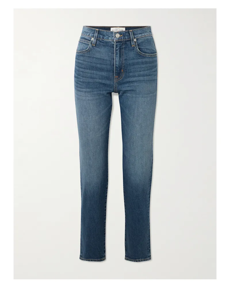 SLVRLAKE Virginia High-rise Slim-leg Jeans - Blue Blue