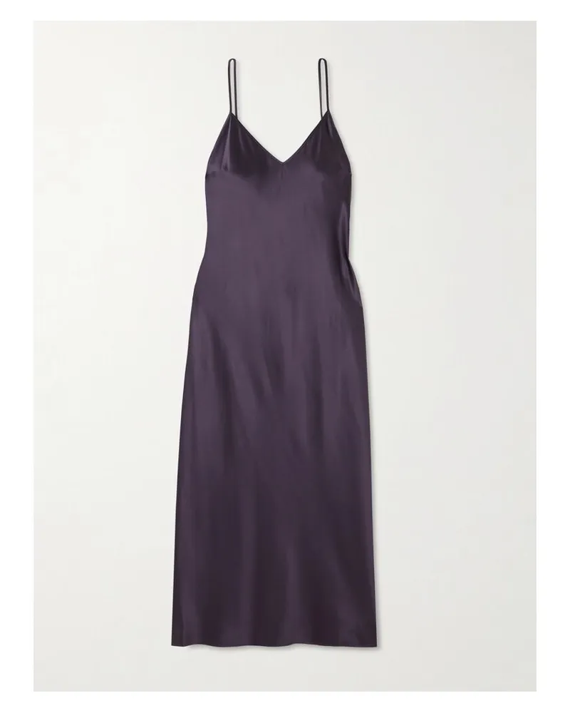 Joseph Clea Midikleid Aus Seidensatin - Lila Lila