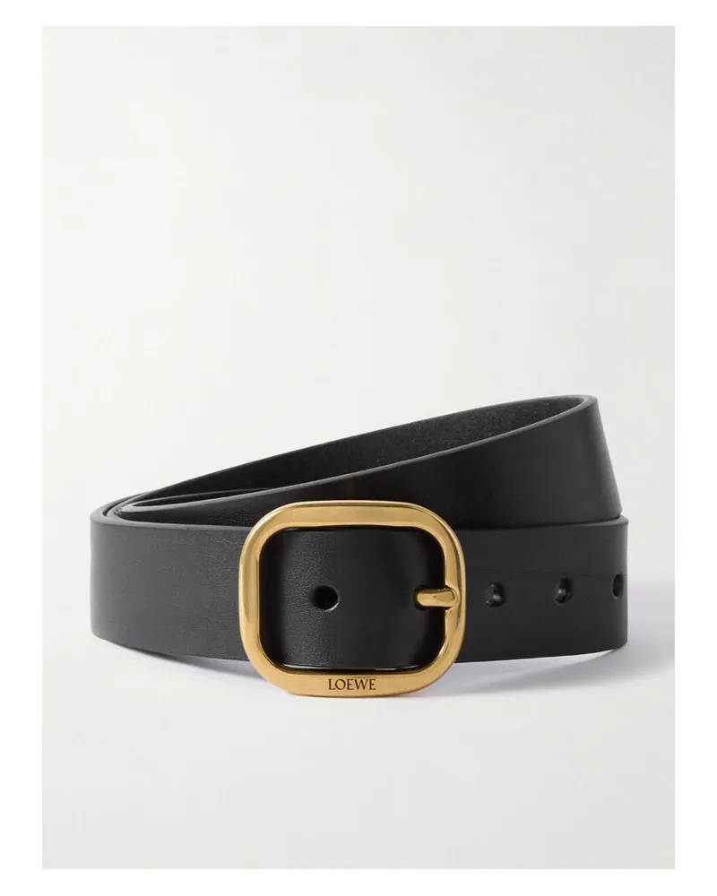 Loewe Gürtel Aus Leder - Schwarz Schwarz