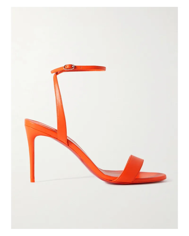 Christian Louboutin Loubigirl 85 Sandalen aus Leder Orange