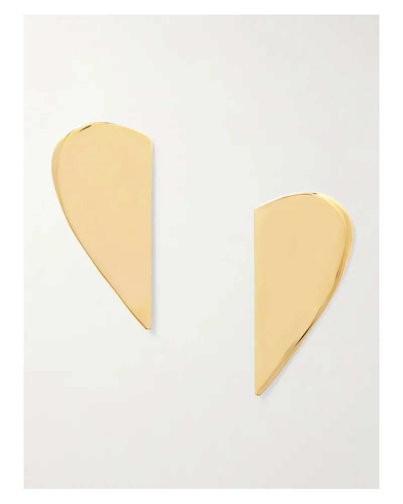 Alaïa Le Demi-cœur Goldfarbene Ohrringe Gold