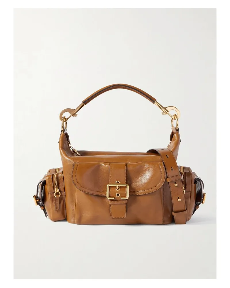 Chloé Camera Schultertasche Aus Leder - Braun Braun