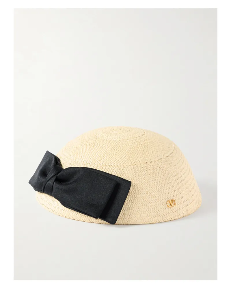Valentino Garavani Hut Aus Raffiabast Mit Schleife - Neutral Neutral
