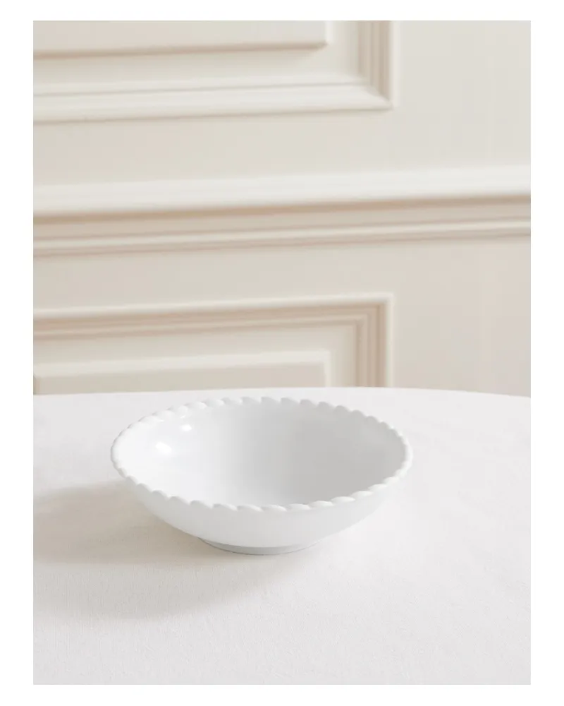 Christofle Babylone Porcelain Bowl - White White