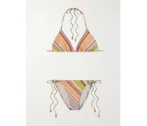 Halliday Bedruckter Bikini mit Streifen