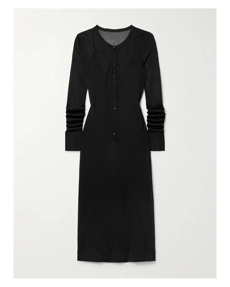KHAITE Shaine Midikleid Aus Strick - Schwarz Schwarz