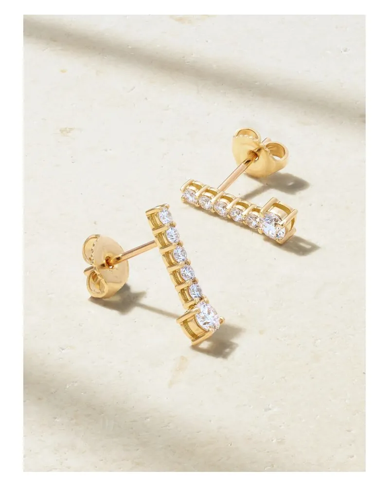 Melissa Kaye Stella Small Ohrringe Aus 18 Karat Gold Mit Diamanten Gold