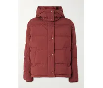 Wunder Puff Daunenjacke Aus Gestepptem Glyde™-material Mit Kapuze - Burgunder