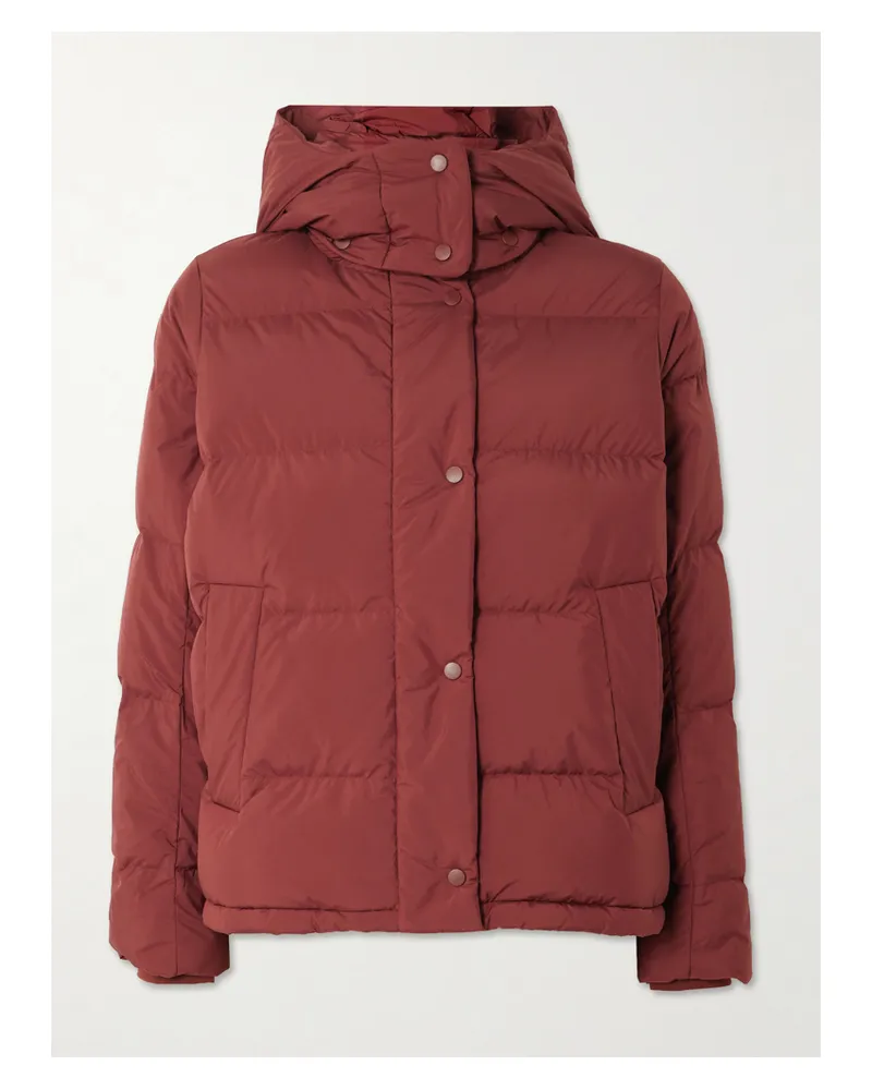 LULULEMON Wunder Puff Daunenjacke Aus Gestepptem Glyde™-material Mit Kapuze - Burgunder Burgunder