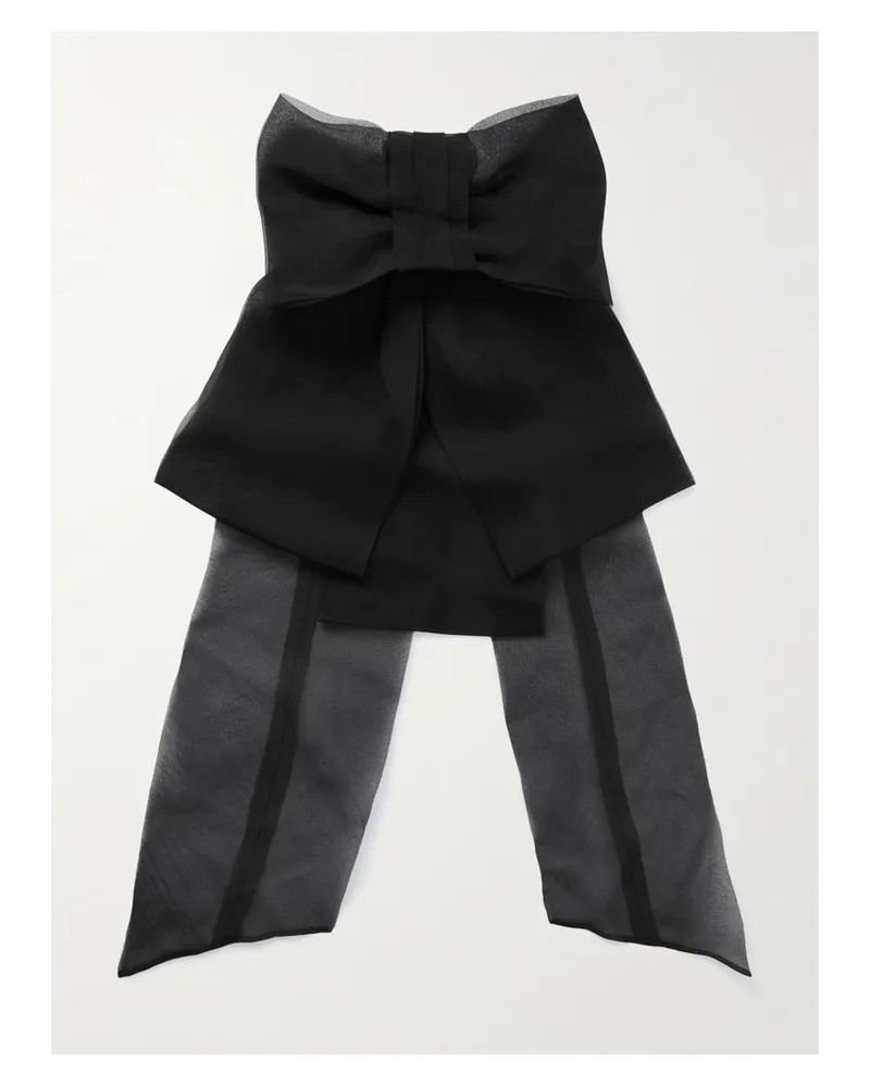 BODE Haarspange Aus Seidenorganza Mit Schleife - Schwarz Schwarz