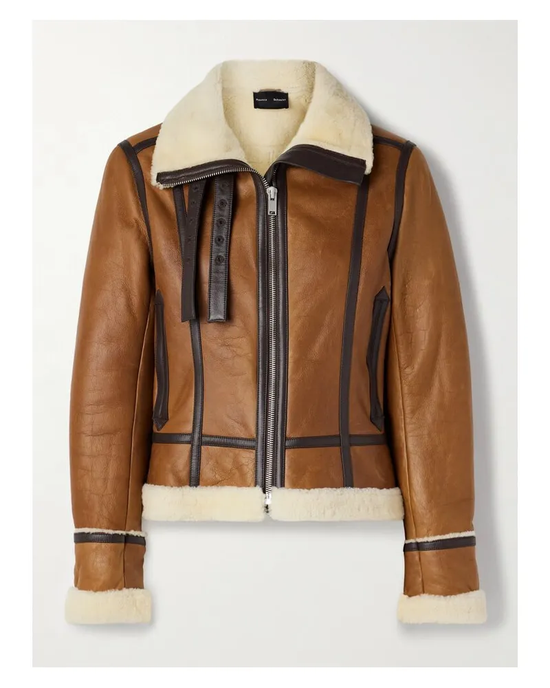 Proenza Schouler Arlo Jacke Aus Shearling - Braun Braun
