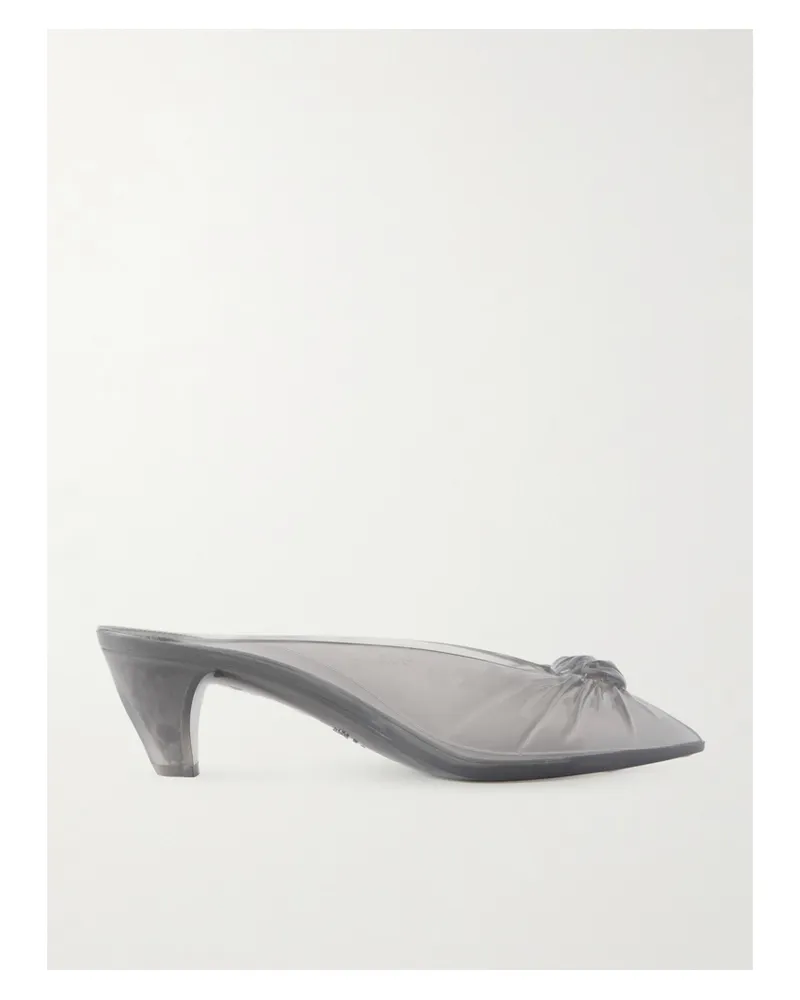 Chloé Ruched Tpu Mules - Gray Gray