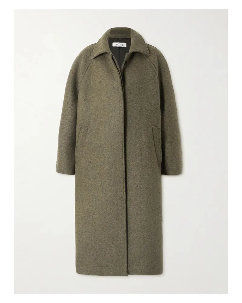 Róhe Leandra Alpaca-blend Coat - Green Green