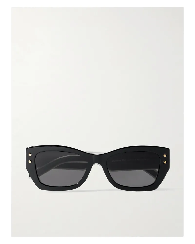 Dior Diorpacific S2u Rectangular-frame Acetate Sunglasses - Black Black