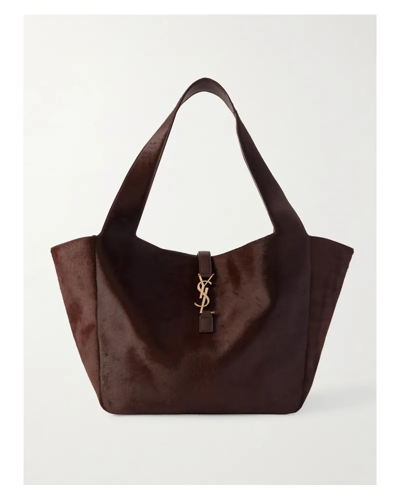 Saint Laurent Le 5 À 7 Bea Pony Hair Tote - Brown Brown