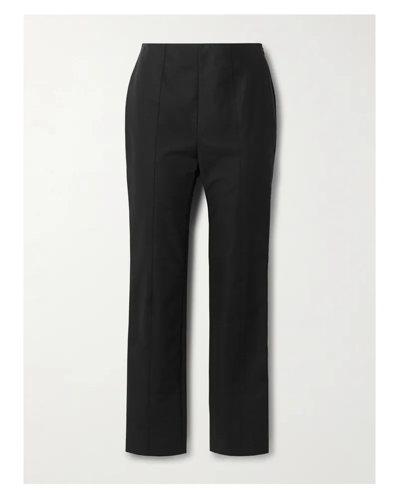 Carolina Herrera New York Emilie Hose Mit Schmalem Bein Aus Einer Baumwollmischung - Schwarz Schwarz