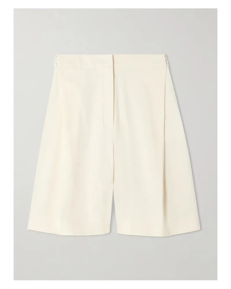 TOVE Bella Shorts Aus Einer Leinenmischung Mit Falten - Wollweiß Wollweiß