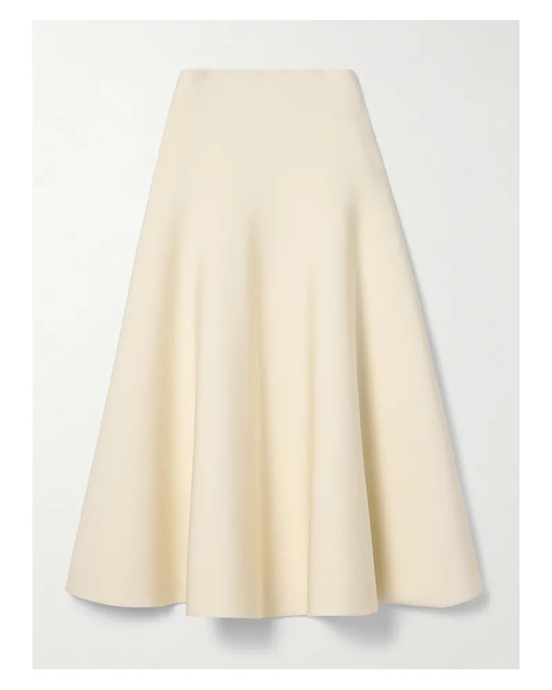 The Row Harley Midirock Aus Stretch-strick - Ecru Ecru