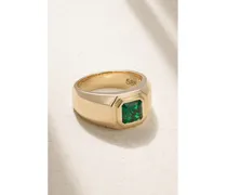 Ring aus 14  mit Smaragd