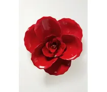 Chaya Vergoldete Brosche Mit Emaille - Rot