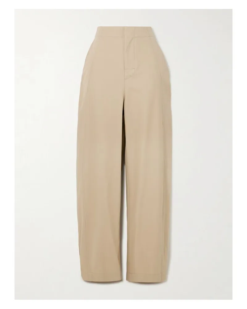 Bottega Veneta Barrel-hose Aus Baumwoll-twill - Neutral Neutral