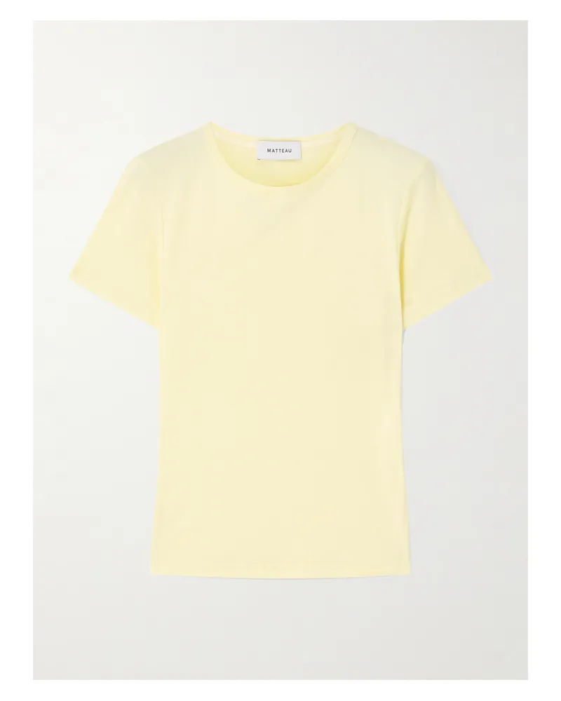 Matteau Baby T-shirt Aus Baumwoll-jersey - Gelb Gelb