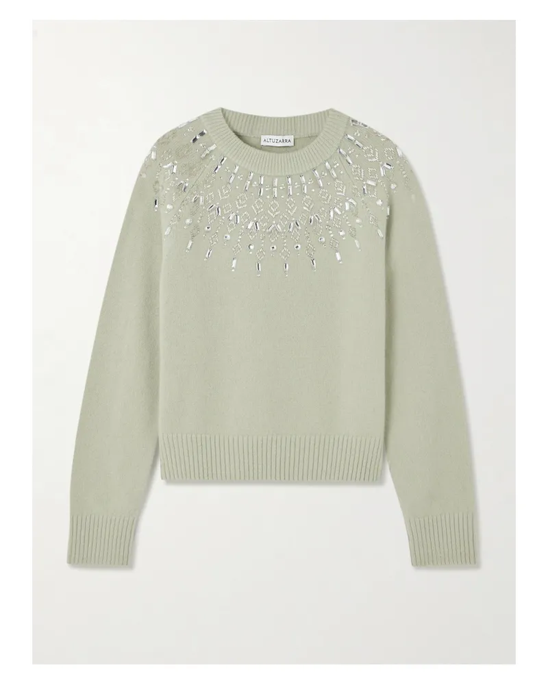 Altuzarra Harold Wollpullover Mit Verzierungen - Grün Grün