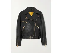 Icons Bikerjacke Aus Leder - Schwarz