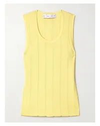 Proenza Schouler Perry Tanktop aus Geripptem Pointelle-strick Gelb