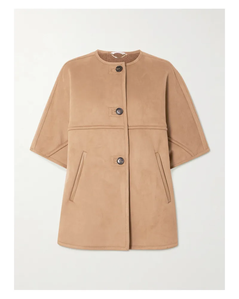 Max Mara Zaza Gebürstetes Cape - Braun Braun