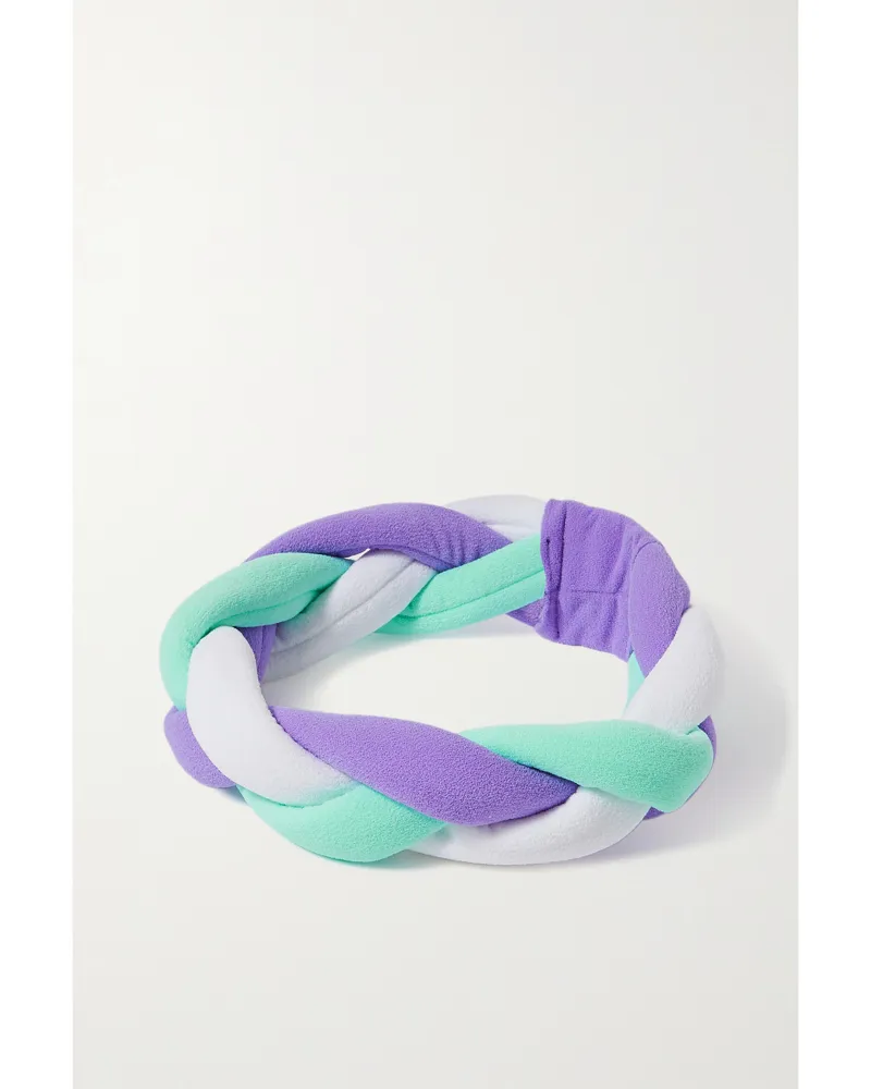 CORDOVA The Rope Tow Geflochtenes Stirnband Aus Gepolstertem Jersey In Colour-block-optik - Lila Lila