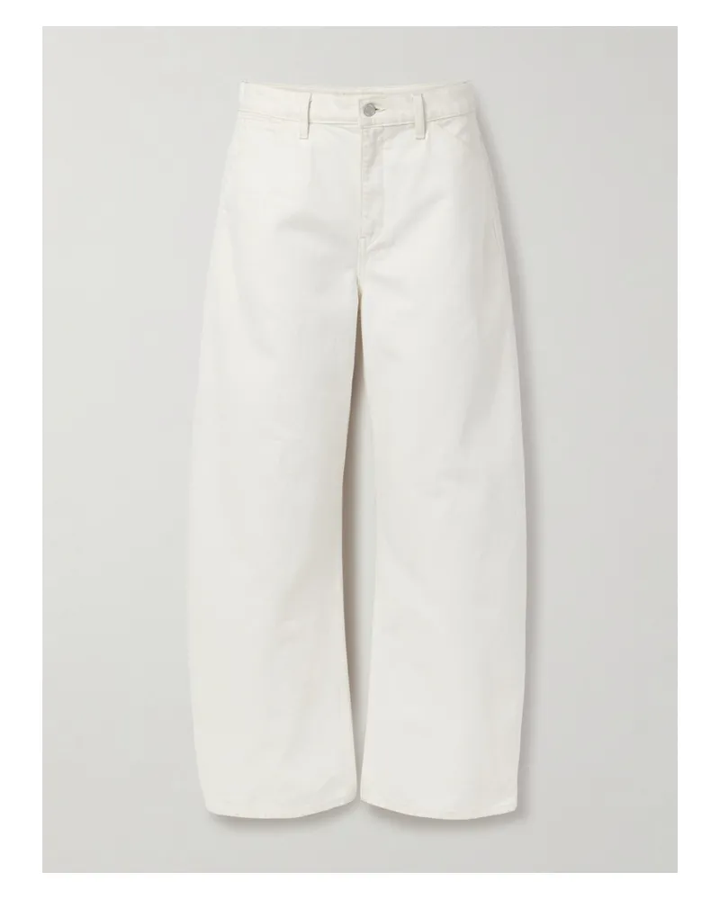 Nili Lotan Tribeca High-rise Barrel-leg Jeans - Cream Cream