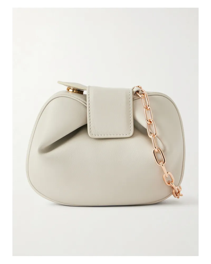 Gabriela Hearst Soft Demi Leather Clutch - Gray Gray